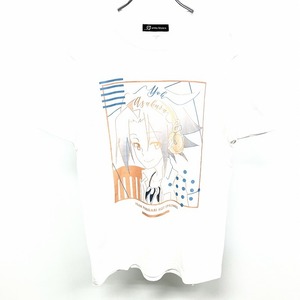 アルマビアンカ 【新品】arma bianca Tシャツ TVアニメ SHAMAN KING シャーマンキング 麻倉葉 lette-graph 丸首 半袖 綿100% M 白 メンズ