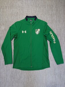 青森山田/サッカー ジャージ上 UNDER ARMOUR/アンダーアーマー グリーン×ゴールド Lサイズ(LG) 訳あり品 松木玖生/フットサル