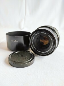 MINOLTA MC MACRO ROKKOR-QE 1:35 f=100mm レンズ カメラレンズ ミノルタ 当時物 コレクション アンティーク オールド 昭和レトロ(052306)