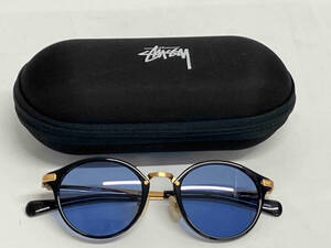 STUSSY Eyegear ARTHUR サングラス ステューシー アイギア　アーサー ブラック×ゴールド×ブルー