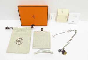 HERMES エルメス バッファローホーン カルーゼル ネックレス △WP1985