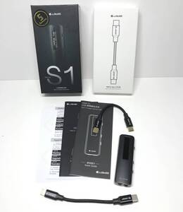 美品 LOTOO PAW S1 ライトニングケーブル付属 DSD128/PCM384対応 ヘッドホンアンプ USB-DACアンプ