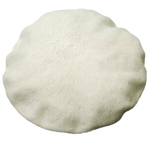 Saravah サラヴァ 日本製 COTTON BERET コットンニットベレー帽 Free アイボリー 帽子 g9263