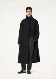 LEMAIRE wrap coat black XS