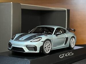 1/43 特注 ミニチャンプス ポルシェ 718 ケイマン GT4RS ライトブルー 1:43 Minichamps Porsche 718 Cayman GT4 RS 2022 Azzuro Thetys