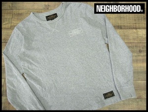 送料無料 G① NEIGHBORHOOD ネイバーフッド 17AW 172UWNH-CSM01 PLAIN / C-CREW.LS スクエアロゴ 長袖 クルーネック Tシャツ スウェット S