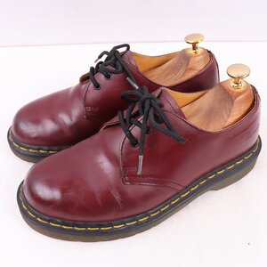 ドクターマーチン UK4/22.5cm-23.0cm/3ホール 1461 チェリー レザー ブーツ dr.martens レディース 古着 中古 dm3940