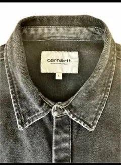 Carhartt ブラックデニムシャツ L