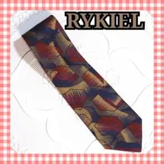 ネクタイ　RYKIEL　リキエル　ブランド　シルク　美品　ドット柄　フランス製