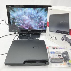 SONY ソニー　PlayStation3 160GB ブラック　PS3 CECH-3000A AC/AVケーブル　HDMI 箱説付き　R阿1112