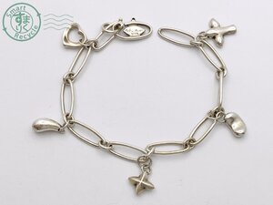 AL0607525　★ 1円～！ TIFFANY&Co. ティファニー エルサペレッティ 5チャーム アイコン ブレスレット ジャンク 約11.5ｇ 925 シルバー