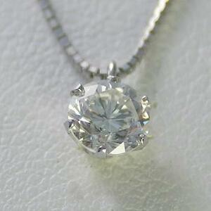 ダイヤモンド ネックレス 一粒 プラチナ 0.5カラット 鑑定書付 0.53ct Dカラー IFクラス 3EXカット GIA