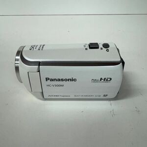  動作品　Panasonic パナソニック デジタルビデオカメラ ホワイト ハンディビデオカメラ　HC-V300M カメラ ビデオカメラ