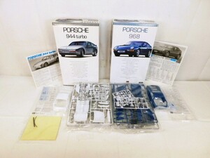 M336★プラモデル 2点 PORSCHE 944 turbo PORSCHE 968 HASEGAWA ポルシェ 944 ターボ ポルシェ 968 取扱説明書付き 未使用品★送料880円〜