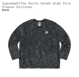 Supreme 23SS The North Face High Pile Fleece Pullover black L