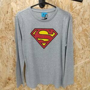 HA30【2003】スーパーマン Tシャツ 10サイズ 9-11歳前後 子供服 キッズ 灰色 グレー キャラクター MCU MARVEL コットン【120102000063】