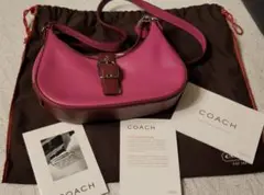 【新品】【激レア✨】【大特価】OLD COACH バッグ　三日月　本革