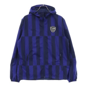 NIKE ナイキ ×FCRB AS FCRB V Warm Up Jacket ブリストル ウオームアップ ジップアップジャケット フード付き ブルー 640476-470