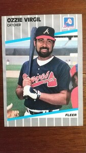 FLEER 1989年 605 OZZIE VIRGIL アトランタ・ブレーブス