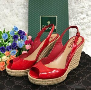 GUCCI グッチ　イタリア製　厚底サンダル　サイズ　35 1/2　22.5㎝