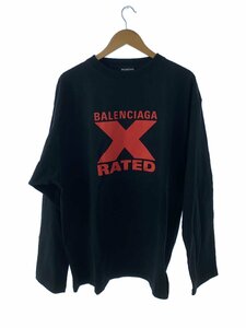 BALENCIAGA◆X-RATED/長袖Tシャツ/XS/コットン/BLK/HT88 620970 TIVA7 1076