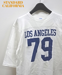 S【Champion × STANDARD CALIFORNIA FOOTBALL Tee White 別注 チャンピオン × スタンダードカリフォルニア フットボール Tシャツ】