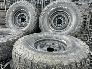 T980 中古タイヤホイール 15×5.5j ±0？ 40 ランクル純正? 33×10.50R15LT 6PR Goodrich All-Terrain T/A グッドリッチ オフロード 4本SET