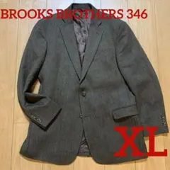 美品BROOKSBROTHERS 346ブラウンヘリンボーンテーラードジャケット