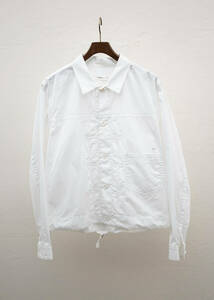 ensou エンソウ 10 DROPS OF WHITE SHIRTS 銀糸シャツブルゾン ブルゾン L 中古