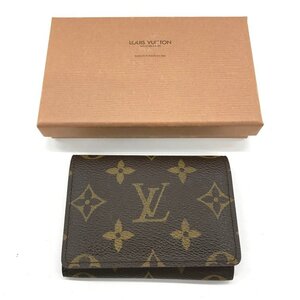 Louis Vuitton ルイヴィトン モノグラム 財布 アンヴェロップ カルト ドゥ ヴィジット M62920/CA0978 箱付き【DAAPA063】