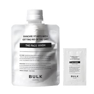 ● 【公式限定】BULK HOMME(バルクオム) 洗顔 100g＋化粧水 サンプル1回分付き(洗顔 メンズ スキンケア 男性 洗顔料 濃密 泡 毛穴)