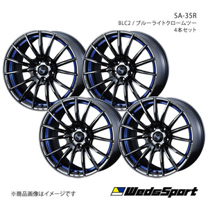 WedsSport/SA-35R ノート E12 アルミホイール4本セット【17×7.0J 4-100 INSET43 BLC2】0073585×4