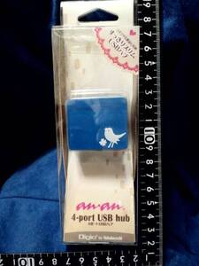 超素敵☆4ポート☆USB2.0ハブ☆ブルーバード☆『anan』☆UH-AN2284-B☆残1