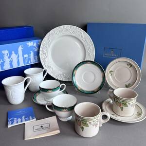 YM419 未使用 WEDGWOOD ウェッジウッド 箱付き 4セット まとめて C&S 大皿 検)ラルフローレン ストロベリー ランボーン ワイルドアップル