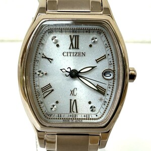 Z907-W14-187◎ CITIZEN シチズン XC クロスシー H060-T027644 デイト レディース 腕時計 エコドライブ ソーラー 稼働