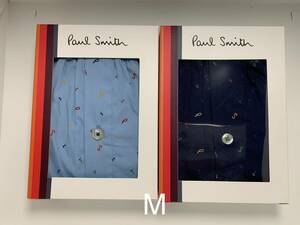 ポールスミス　Paul Smith ロゴトランクス サックス ネイビー Mサイズ 2点セット 新品未使用品　30-2601