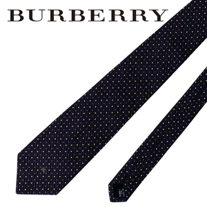 【中古】【ほぼ新品】BURBERRY ネクタイ ブランド バーバリー パープル 【剣先幅：9cm】r-bu-t-0569-09