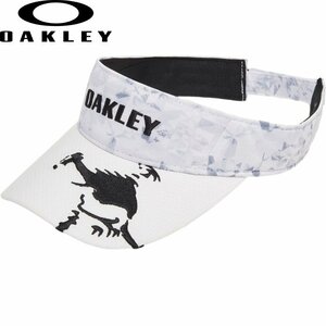 ★OAKLEY オークリー SKULL スカル GRAPHIC VISOR 24.0 ゴルフ サンバイザー 186（WHITE-PRINT） FOS901708★送料無料★日本仕様★