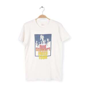 【送料無料】70s ロッドスチュワート ＆ フェイセズ ヴィンテージTシャツ バンドTシャツ サイズM 古着 @AAA1382