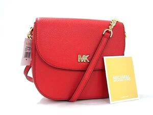 ■新品■未使用■ MICHAEL KORS マイケルコース レザー ショルダーバッグ クロスボディ レディース レッド系 BJ1977