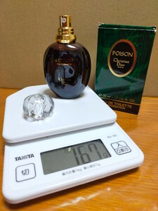 【希少品、箱キレイ】ほぼ満タン 166g(^^ゞ 50ml トワレ「Dior POISON：プアゾン」EDT-SP（スプレー）紫びん _/_/ 交渉OK、匿名OK！ _/_/