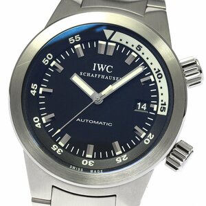 IWC IWC SCHAFFHAUSEN IW354805 アクアタイマー デイト 自動巻き メンズ 美品 保証書 メーカーOH済み_782932