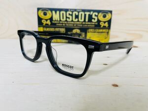 ◆MOSCOT◆MOBBLE◆モスコット◆メガネフレーム 伊達眼鏡 人気 黒縁 スクエア ウェリントン 未使用 美品