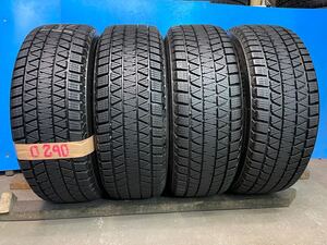 225/60R17 BRIDGESTONE BLIZZAK DM-V3 4本セットをバリバリ山 スタッドレスタイヤ