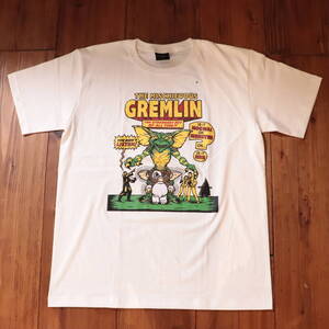 【訳あり】新品 白 Lサイズ●グレムリン GREMLINS 半袖Tシャツ//アウトレット B品 SALE バンド ロック ギズモ ストライプ モグワイ 映画