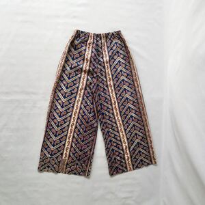 【Remake】vintage fabric ethnic easy pant ヴィンテージ　リメイク　エスニック　イージーパンツ　柄パンツ