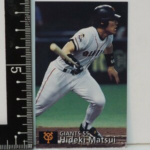 97年 カルビー プロ野球カード 057【松井 秀樹 外野手 読売ジャイアンツ巨人】平成9年 1997年 当時物 Calbeeおまけ食玩BASEBALL【中古】