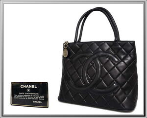 ☆CHANEL/シャネル ラムスキン 復刻トートバッグ黒 送料税込み！