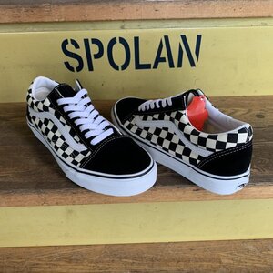 VANS バンズ 【OLD SKOOL】 BLACK/WHITE 黒白チェック 26.0cm 新品正規品 スケシュー オールドスクール