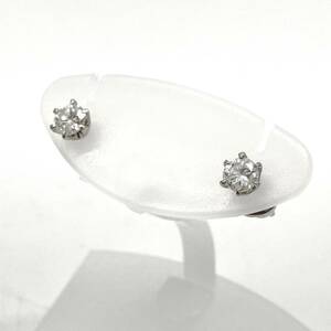 Pt900 ピアス ダイヤモンド 0.138ct／0.140ct 0.6g プラチナ